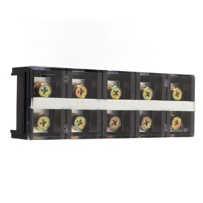 150A 600V Drahtbarriereblock Klemmenleiste Verdickte Doppelreihen-Klemmenleiste mit Transparent