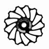1 Pair   Ceramic Bearing Rear Pulley   Wheel Bike   Roller (11T, Black)