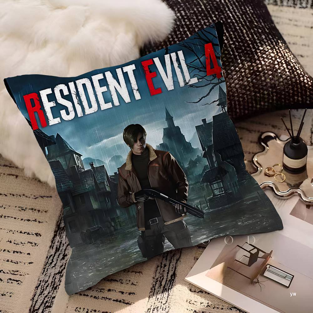 Fashion R-resident Game E-evil Maple Design Cushion Cover Happy Autumn Harvest Decor Holiday Decorati Pillow Cover