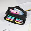 Simple Nylon Large Capacity Double Layered Stationery Box Portable Student Stationery Bag Multi-functional pencil case