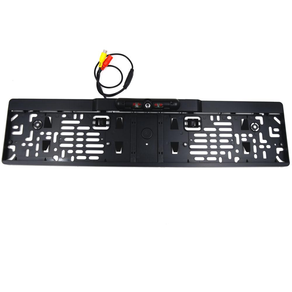 CCD HD Neue Auto Rückfahrkamera EU Kennzeichenrahmen Rückwärts Wasserdicht Nachtsicht IR Backup für Parkmonitor GPS