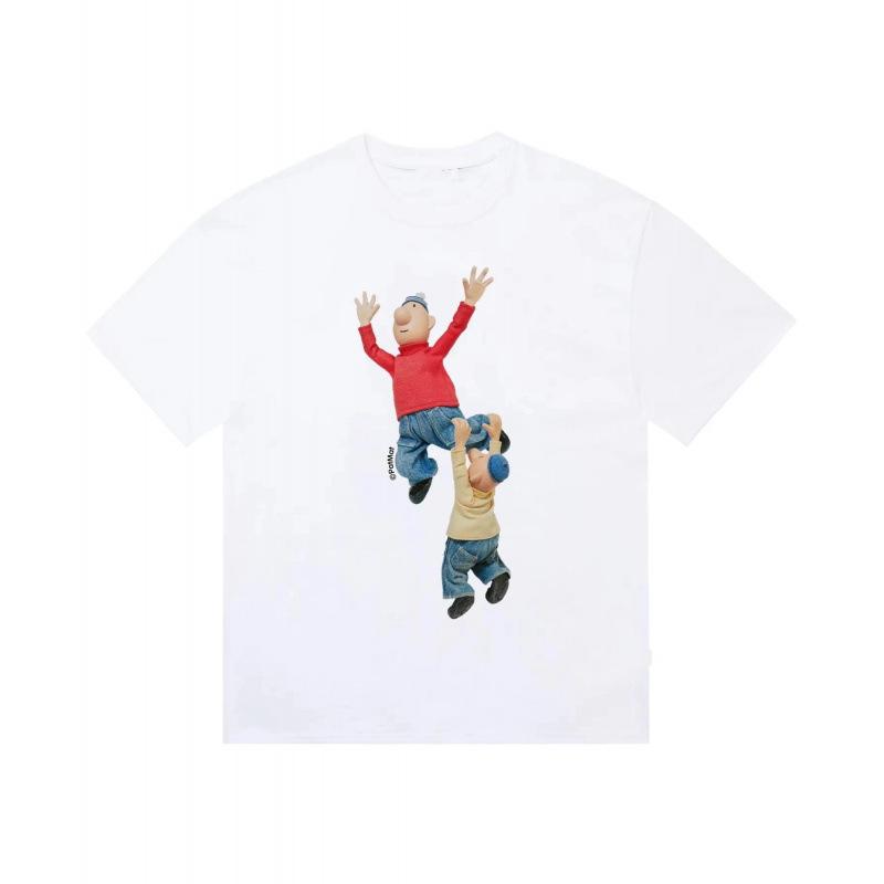 Fashion Women s T-Shirt Fun Cartoon Character Pattern T-shirt Fashion nd S