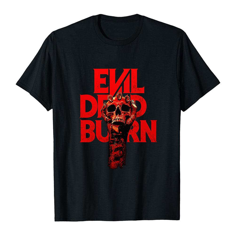 Evil Dead Burn Tees Summer O-neck Short Sleeve Unisex T-shirt Fashion Casual Film Design Graphic Merch High Quality Soft Tshirts