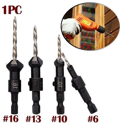 1PC Wood Woodworking 5 Flute HSS Countersink Drill Bit Set Carpentry Tool