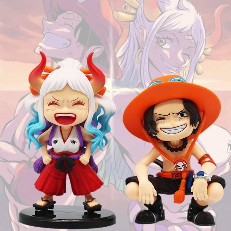 Charming Pvc One Piece Figurines Of Laughing Ace And Yamato Perfect For Collectors