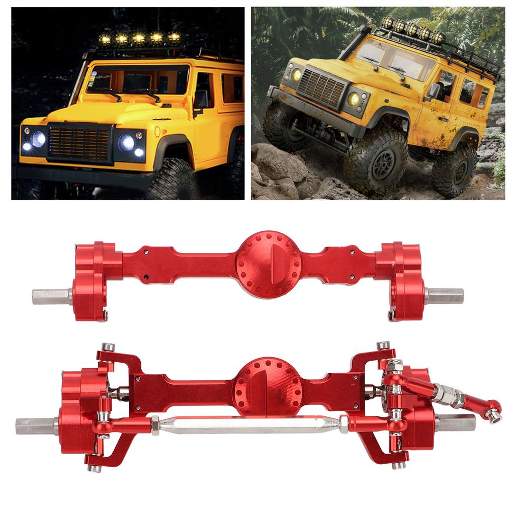 Metal Front Rear Axle Aluminium Alloy High Strength Accurate Stable Front Rear Bridge Axle for MN MN98 D90 1Celsius12