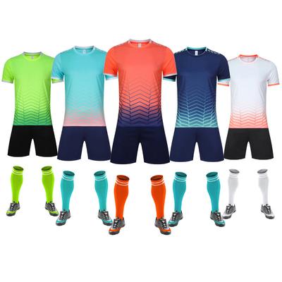 Football Jersey Set Men'S Training Jersey Children'S Sports Short-Sleeved Football Jersey Personalized Game Jersey