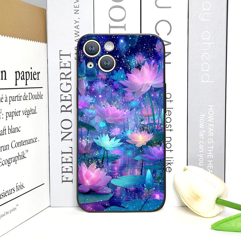 Luxurious White Peony Flower Pattern Phone Case for IPhone 17 16 12 11 14 Plus 13 14 15 Pro Max 12 13 Mini X XSMAX XR Soft Cover