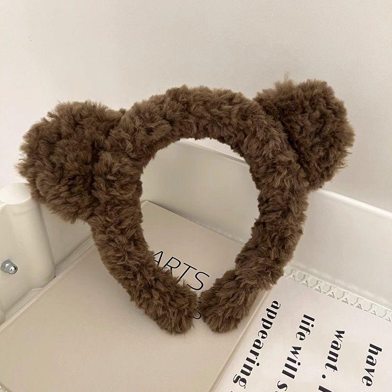 Cartoon Plush Headband: Cute Hair Accessory for Women & Kids, Perfect for Face Washing