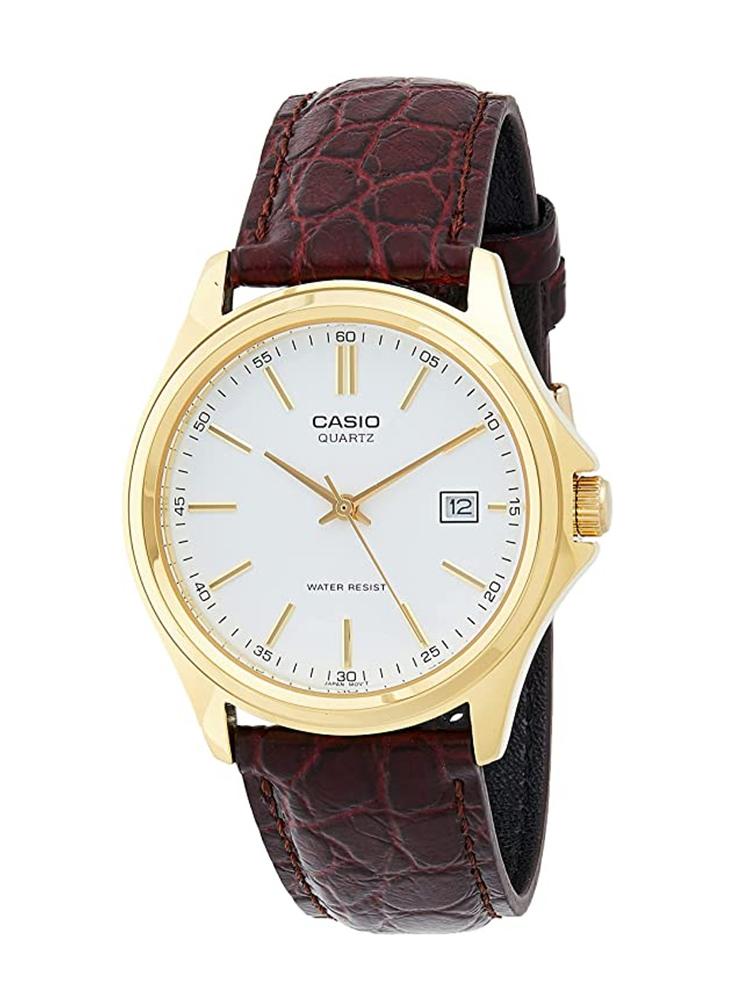 

Casio - Carbon Fiber Case Nylon Strap Women s Quartz Watch with Calendar MTP-1183Q-7A коричневый