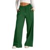 Women's Pants Fashion Casual Pants Solid Color Drawstring High Waist Pants With Pockets