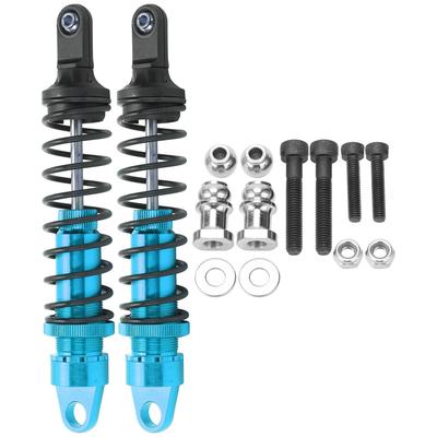 2Pcs 173mm RC Aluminium Shock Absorber Damper for HSP 94050 15 RC Gasoline OffRoad Cars(Blue )