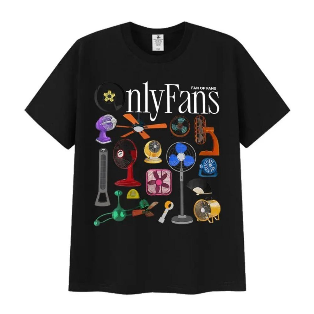 Divertente T-shirt con Stampa Emoji Only Fans per Donna Estate Comoda Manica Corta Retro Girocollo Lavorato a Maglia T-shirt Top di Alta Qualità