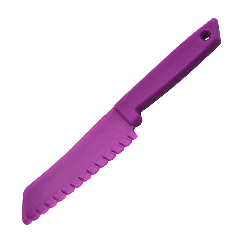 Children's Cake & Fruit Cutting Set: PP Plastic Knife & Board