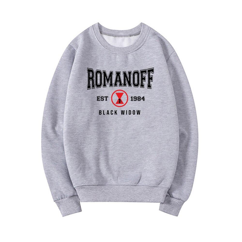 

Romanoff 1984 толстовка Наташа Романофф супергеройские толстовки женские толстовки с круглым вырезом пуловеры с длинными рукавами уличная одежда топы XL серебряный