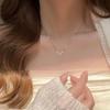 Butterfly Mother-of-Pearl Women's Summer Clavicle Necklace - Elegant and Versatile, 2023 Simple High-End Design