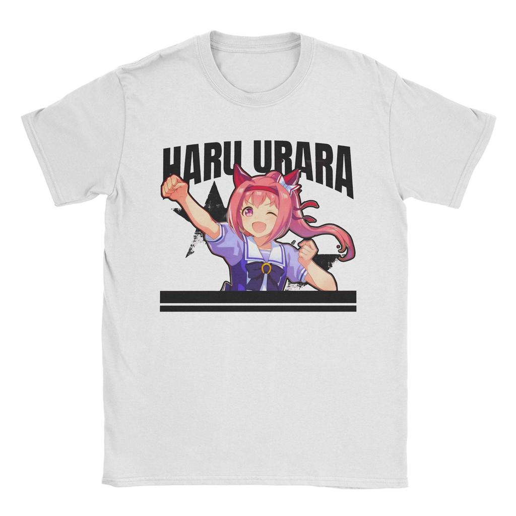 Haru Urara T Shirts Unisexs 100 Cotton Novelty TShirts Round Neck Tee Shirt Short Sleeve Tops New Arrival
