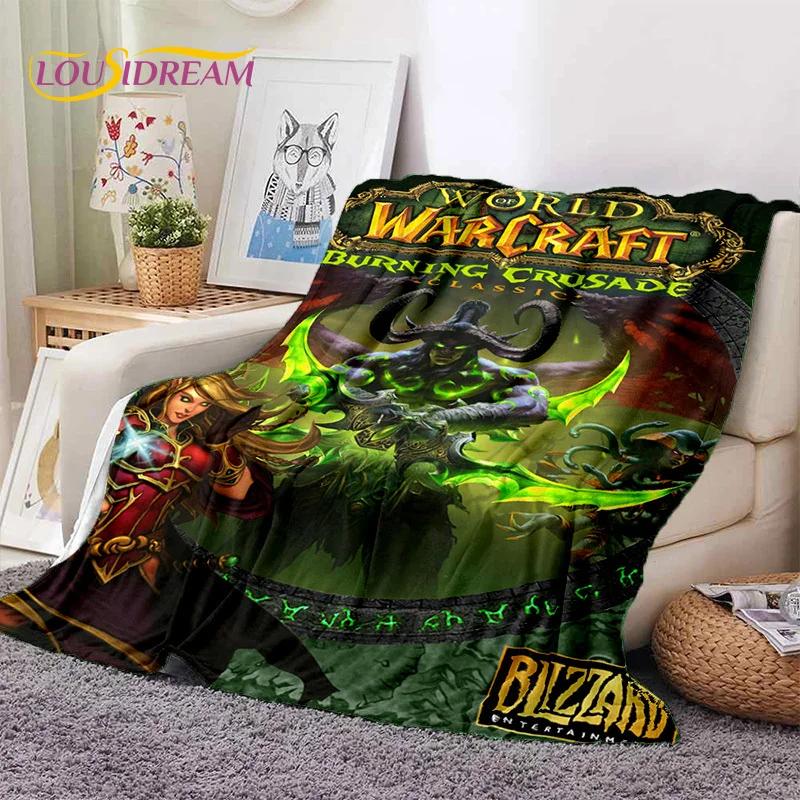 WOW, World of Warcraft Demon Hunter, Lich King Game Flannel Blanket for Beds Bedroom Sofa Picnic,Throw Blanket Outdoor Leisure