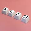 4/9Pcs 3D Printed Keycaps Game Controller Skull Round Triangle Square Symbols Universal Mechanical Keyboards Keycaps Replacement Computer Accessories