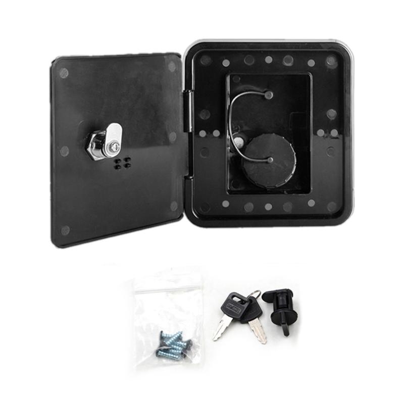 

Gravity-Lockable Leakproof-Fresh Water Inlet-Hatch RV Accessory Square with Keys-Screw Pressure Filling-Port for Hatch C Small