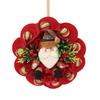 Cross-border Christmas Snowman Wreath Ornament: Creative Holiday Hanging Decoration