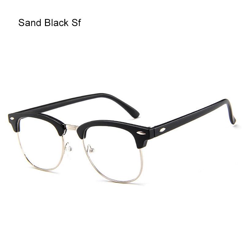 Anti-radiation Optical  Eyeglasses Stylish Computer Glasses Classic Browline Frame Retro Glasses Anti-blue Light Unisex