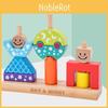 Creative Wooden Day And Night Cognitive Building Blocks Children Toy Set For Toddlers With Sensory And Handeye Coordination Skills