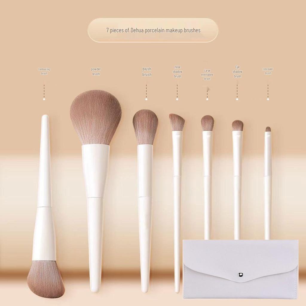 12-teiliges Anfänger-Make-up-Pinselset: Lidschatten-, Rouge-, Puder- und Konturpinsel mit weichen Borsten