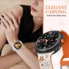 Silicone Carved Print Watch Strap Tailor Made for Samsung Galaxy Watch 8 40mm 44mm Bracelet for Samsung Watch 8 Classic Band