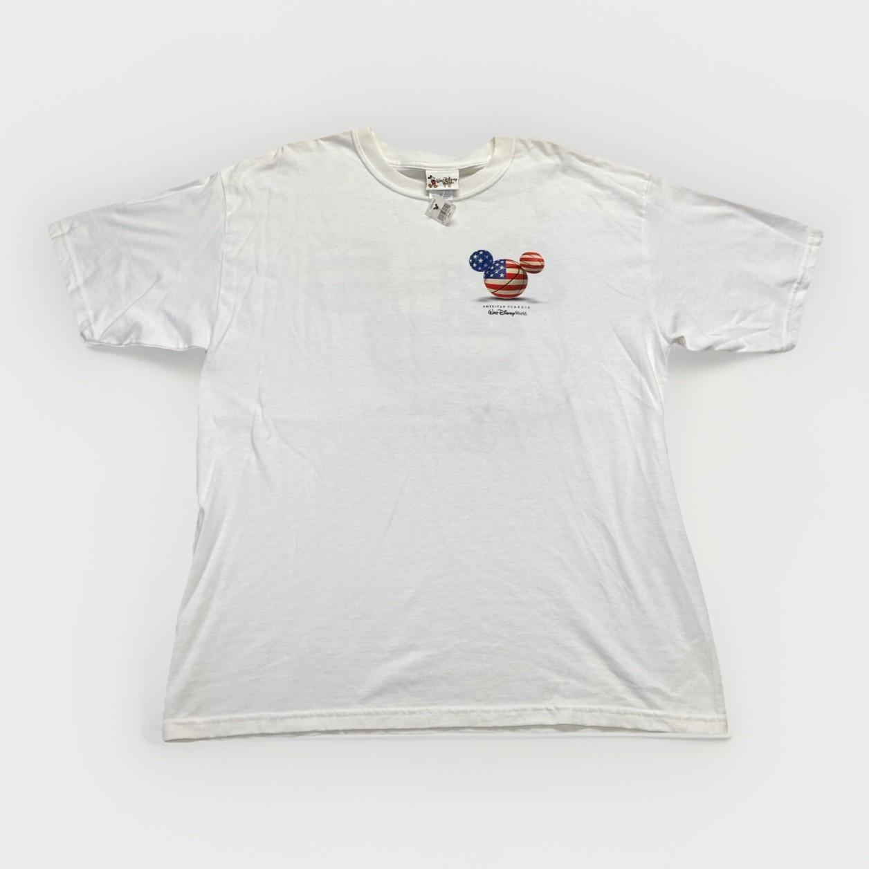 Vintage Mickey Mouse Shirt Mens XL USA Basketball Disney 90s Y2k White Cotton M
