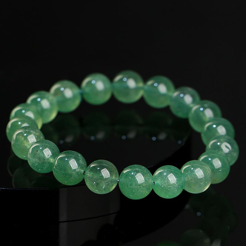 Hongchu Crystal Green Strawberry Crystal Bracelet DIY Jewelry green strawberry crystal beads Scattered beads