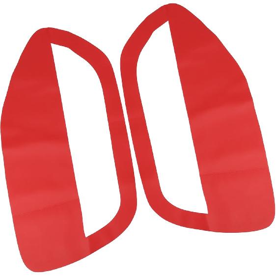 

Pair Red Microfiber Leather Door Panel Insert Cards Cover for Ford for Mustang 2006-2009 Auto Replacement Parts