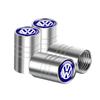 For Volkswagen  A1 4pcs Car Tire Valve caps Metal Cap Case Decor Dustproof Accessories For Volkswagen Caddy Scirocco CC Golf MK7 Beetle GTI R Line