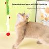 Cat Toy Feather Cat Teaser Wand Cat Interactive Toys Funny Caterpillar Colorful Rod Christmas Hairball Teaser Wand Pet Supplies