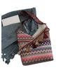 Modische und einfache Umhängetasche im Retro-Ethno-Stil mit großer Kapazität