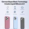 Flüssigsilikonhülle Schutz Für iPhone 15 14 13 12 11 Pro Max Plus Mini Weich Luxus Schutz Handyzubehör 7 8 XS XR X