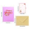 3D Valentines Day Card with Envelope 3D Valentines Card Folding Valentines Greeting Card for Husband Wife Friend