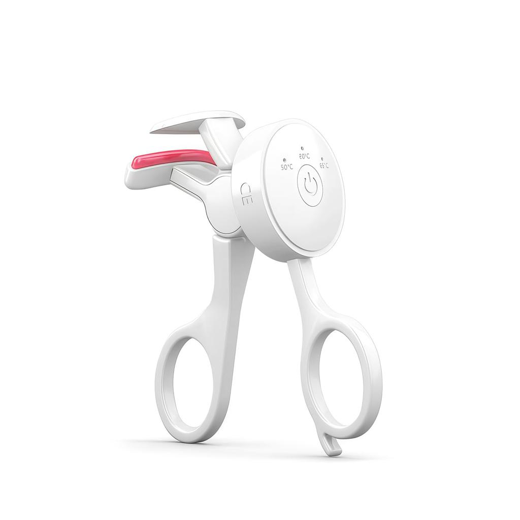 USB Rechargeable Eyelash 3 Temperature Automatic Perfect for and White Clamp-Type Curler, Settings, Power-Off, Heat-Sensitive Silicone, Anniversaries,