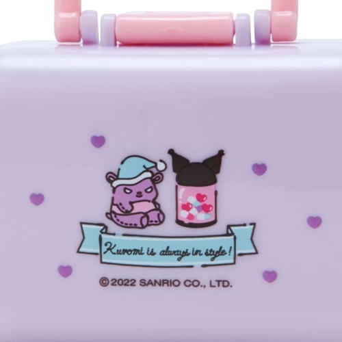 Sanrio Medicine Case, Pill Case, Supplement Case, Blueberry, Live, Oshikatsu, Bandage, Purple, Polypropylene, Kuromi, Kuromi-chan, Character, with Inn
