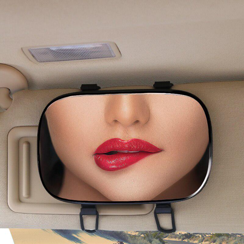 Portable Car Sun visor Makeup Mirror Car Interior Sun-Shading HD Cosmetic Mirror Auto Vanity Mirror Car Styling