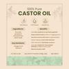 Nat Habit Cold Pressed Castor Oil Pure Natural Oil For Skin And Hair Care Moisturizing Nourishing Massage Oil 200 ml