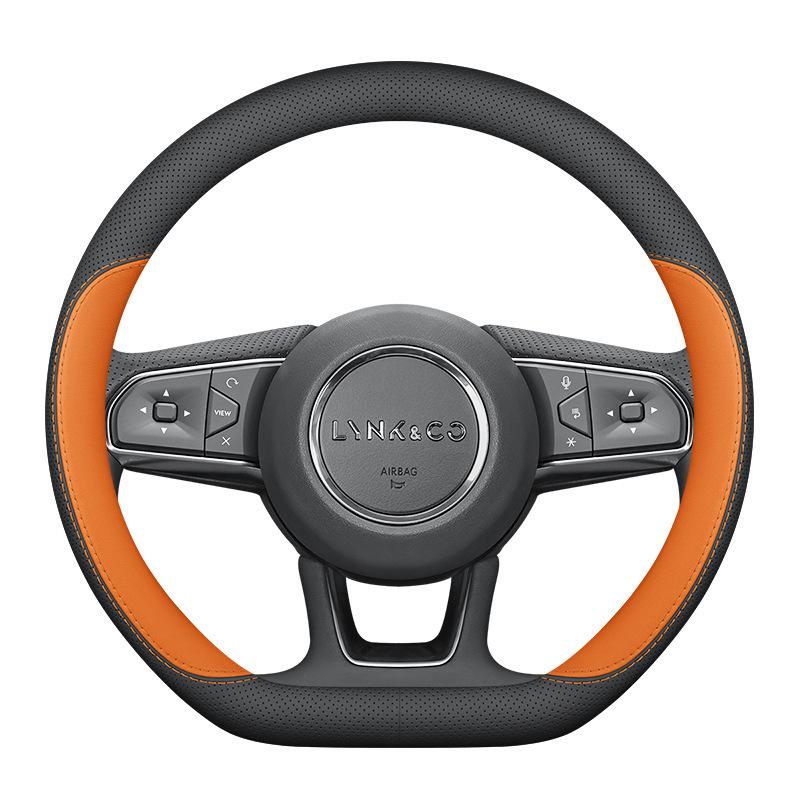 Ultra-Thin Genuine Leather Steering Wheel Cover for Lynk & Co 900 03 06 08EM-P 01Z20 07 0905