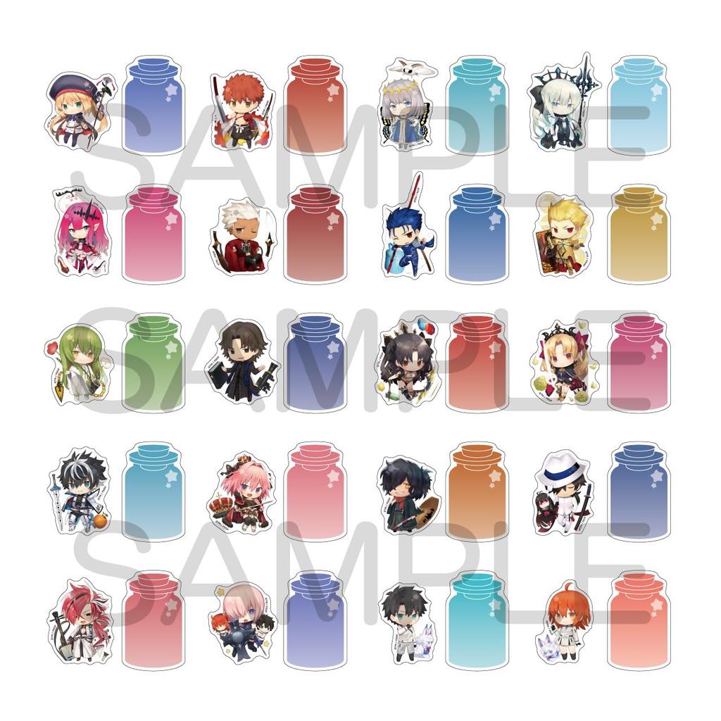 Algernon Product Order Charatoria Sticker Set 1 Box Sizes Within H75 X Clear Stickers Fate/Grand Vol.1 (various W55mm)