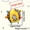 Pet soccer bell dog toy ball for dogs to entertain themselves, relieve boredom, chew, with plush leather ball pet toy