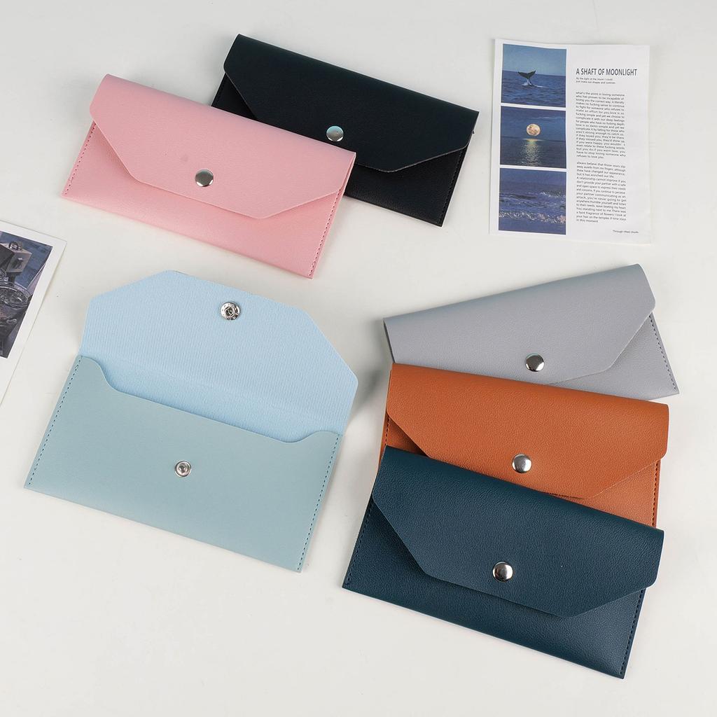 Umschlag-Geldbörse PU-Leder Bargeld-Umschlag-Geldbörse Klassische Mode Damen-Geldbörse Visitenkartenhalter Geschenk Luxuriöser Geldklammer
