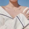 Inlaid Zircon Clavicle Chain Pentagram Shape Choker Necklaces Temperament Star Pendant  Gifts