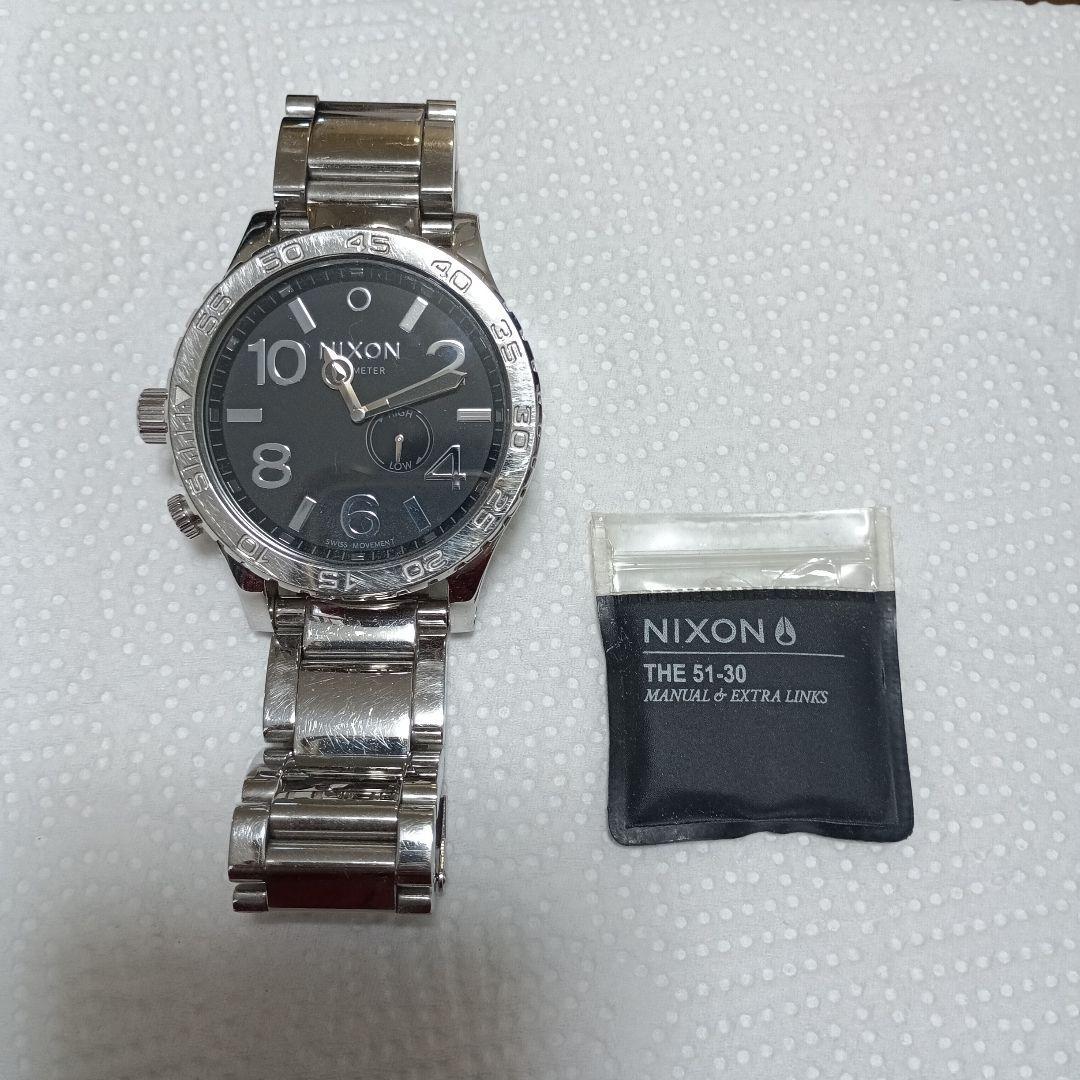Used NIXON THE 51-30 black watch