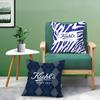 Light Pink And Elegant Print Kiehls-A Pillow Case Anti-dustmite Pillowcase Invisible zipper silky short plush Sofa cushion cover