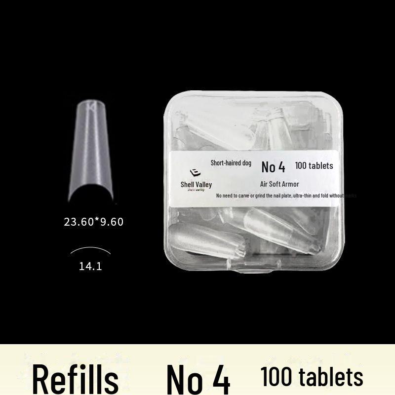 Super Long Fine Dog Nail Art Tips - No Grind, Full Code Fold, No Trace, Quick Apply Replacement for Nail Art Shops