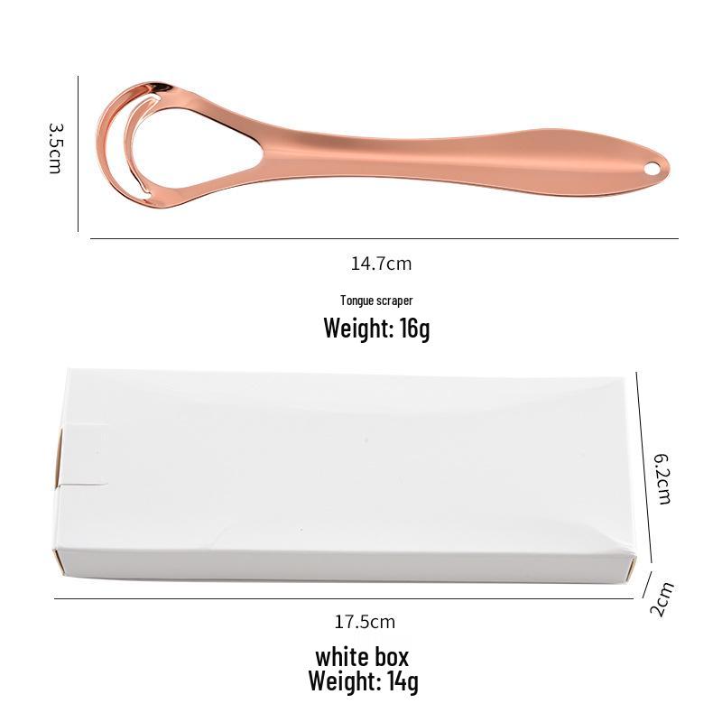Starry Sky Double-Layer Stainless Steel Tongue Scraper - Deep Clean Oral Tool
